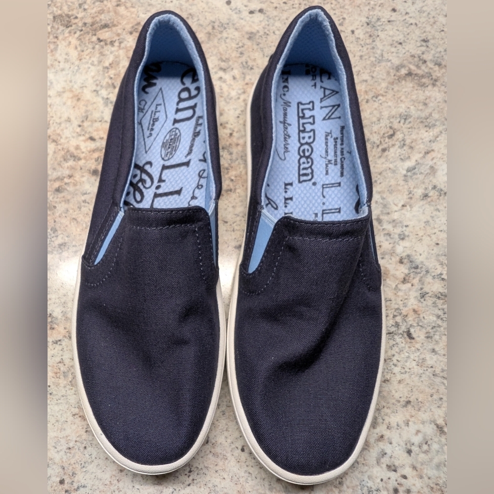 L.L. Bean Women's Eco Bay Canvas Slip-On Sneakers
